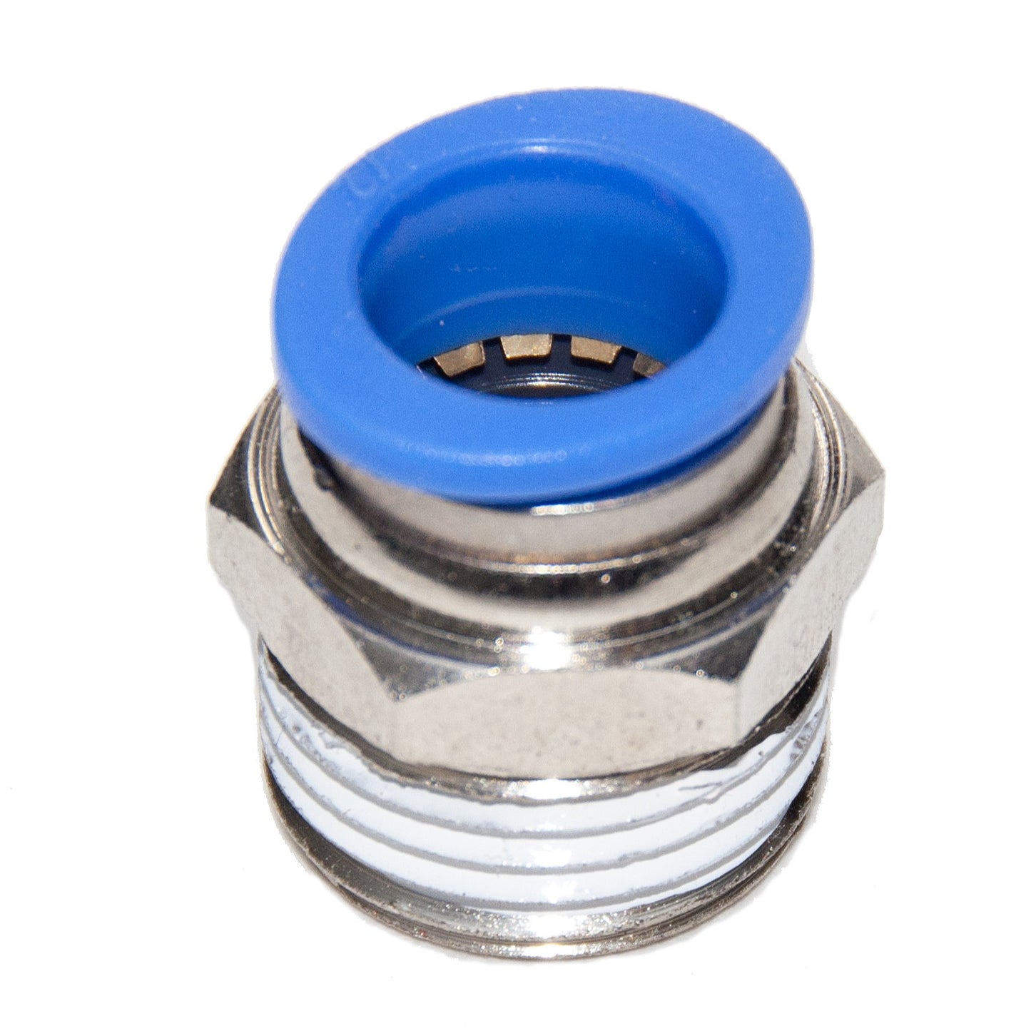 Male Adapter Fitting: Push-to-Connect x MNPT, 1/2" OD Tube x 1/2" Pipe Size, Brass