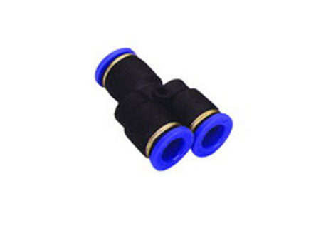 1/4" OD Tube Y Union Push To Connect One Touch Fitting
