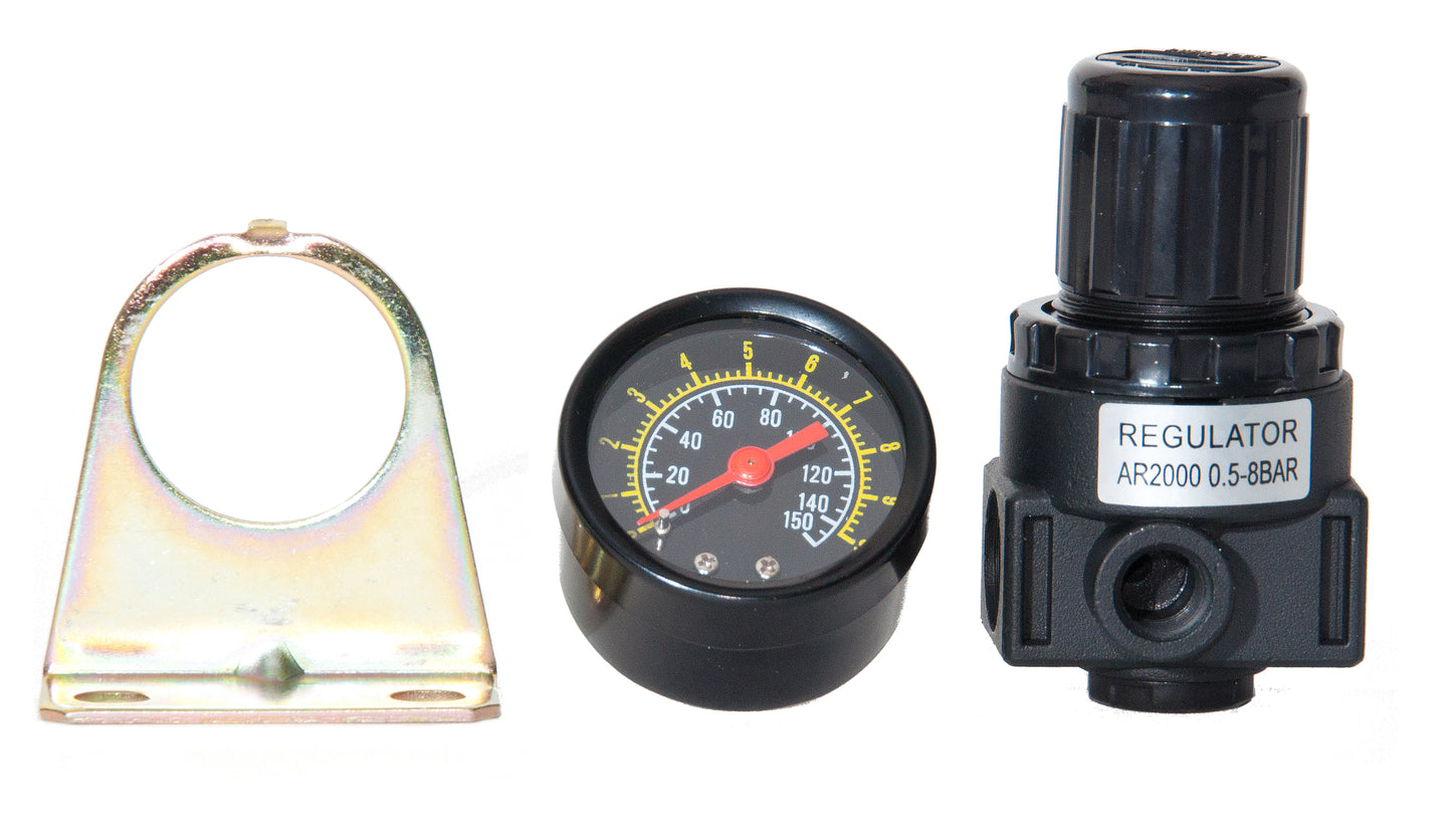 Pneumatic Air Pressure Regulator 1/4" Ports AR-2000